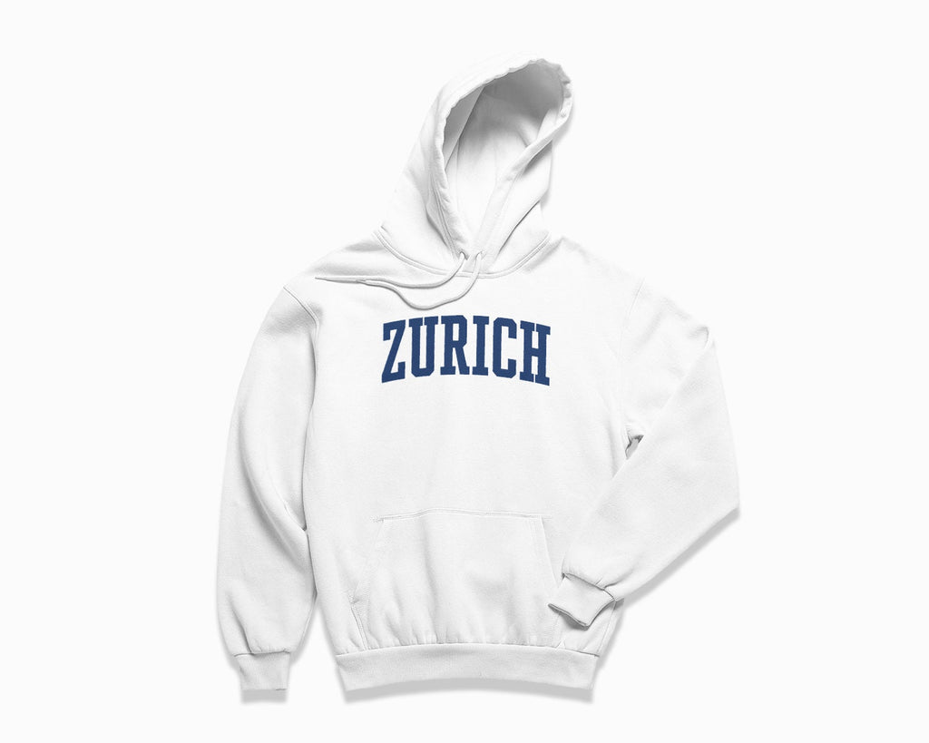 Zurich Hoodie - White/Navy Blue