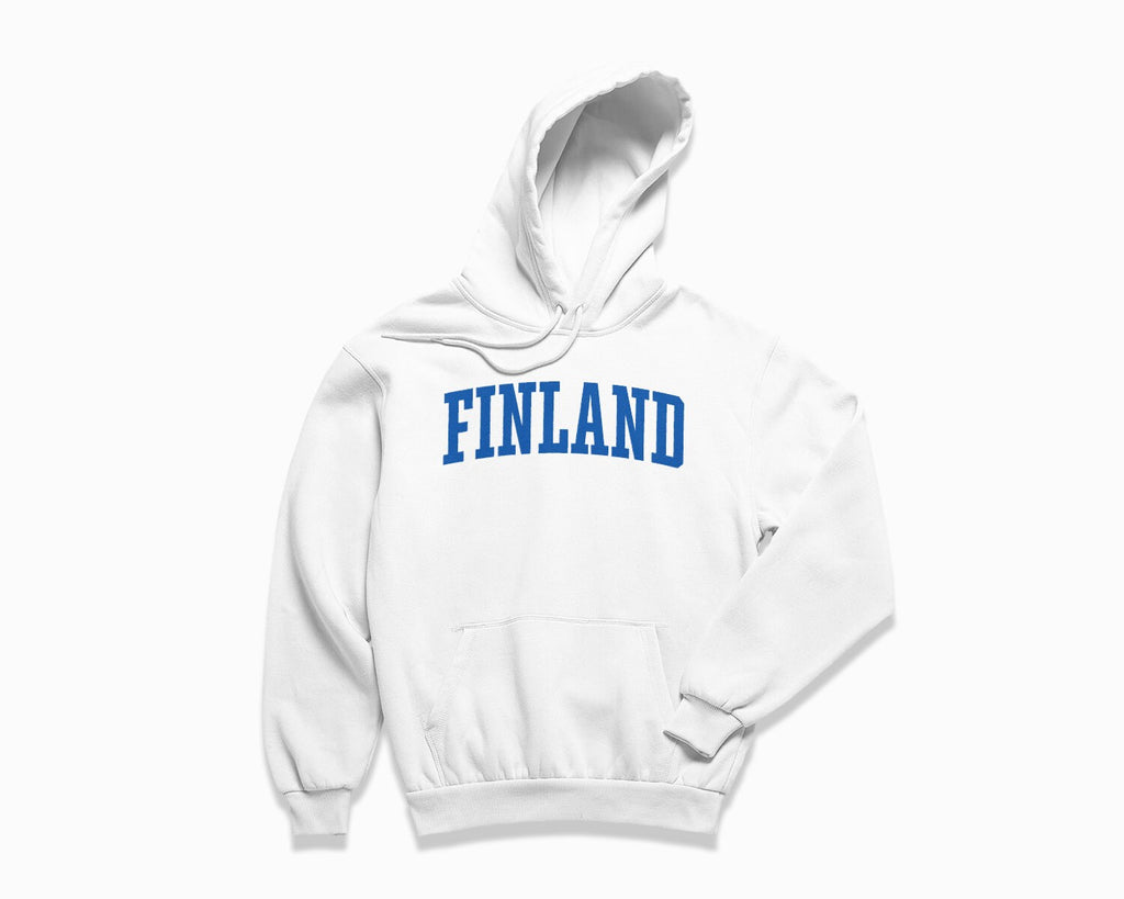 Finland Hoodie - White/Royal Blue