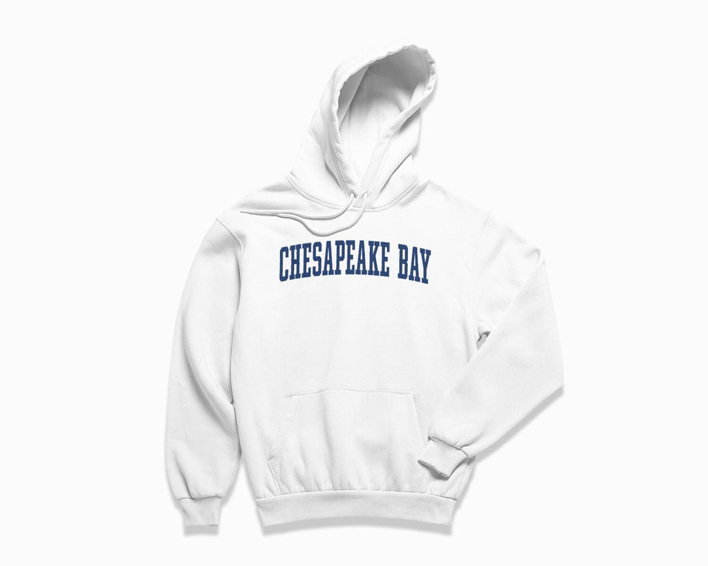 Chesapeake Bay Hoodie - White/Navy Blue