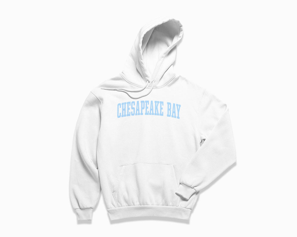 Chesapeake Bay Hoodie - White/Light Blue