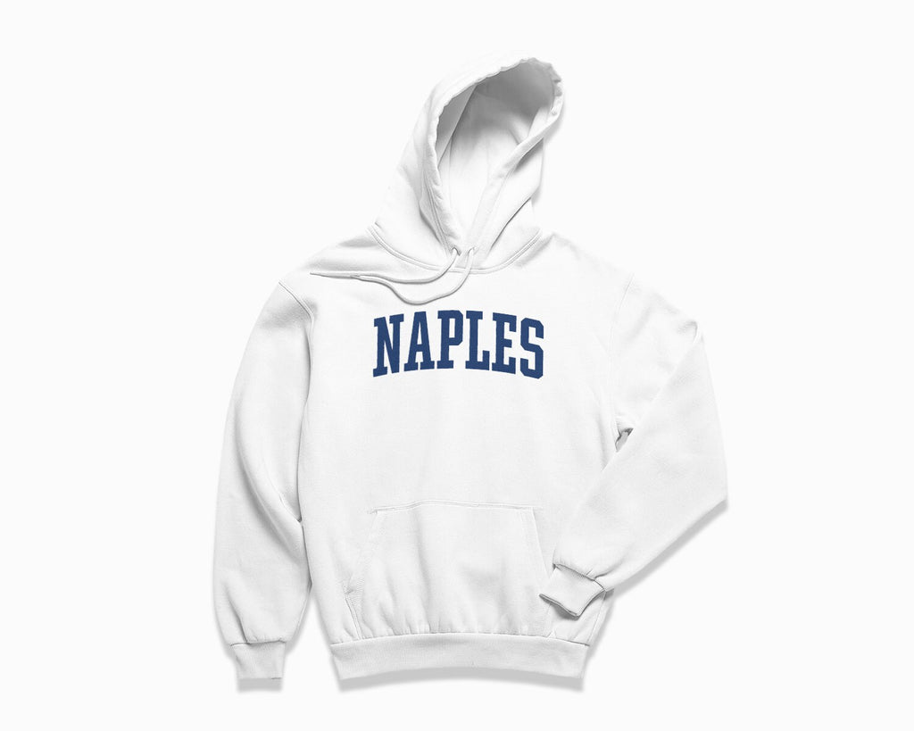 Naples Hoodie - White/Navy Blue