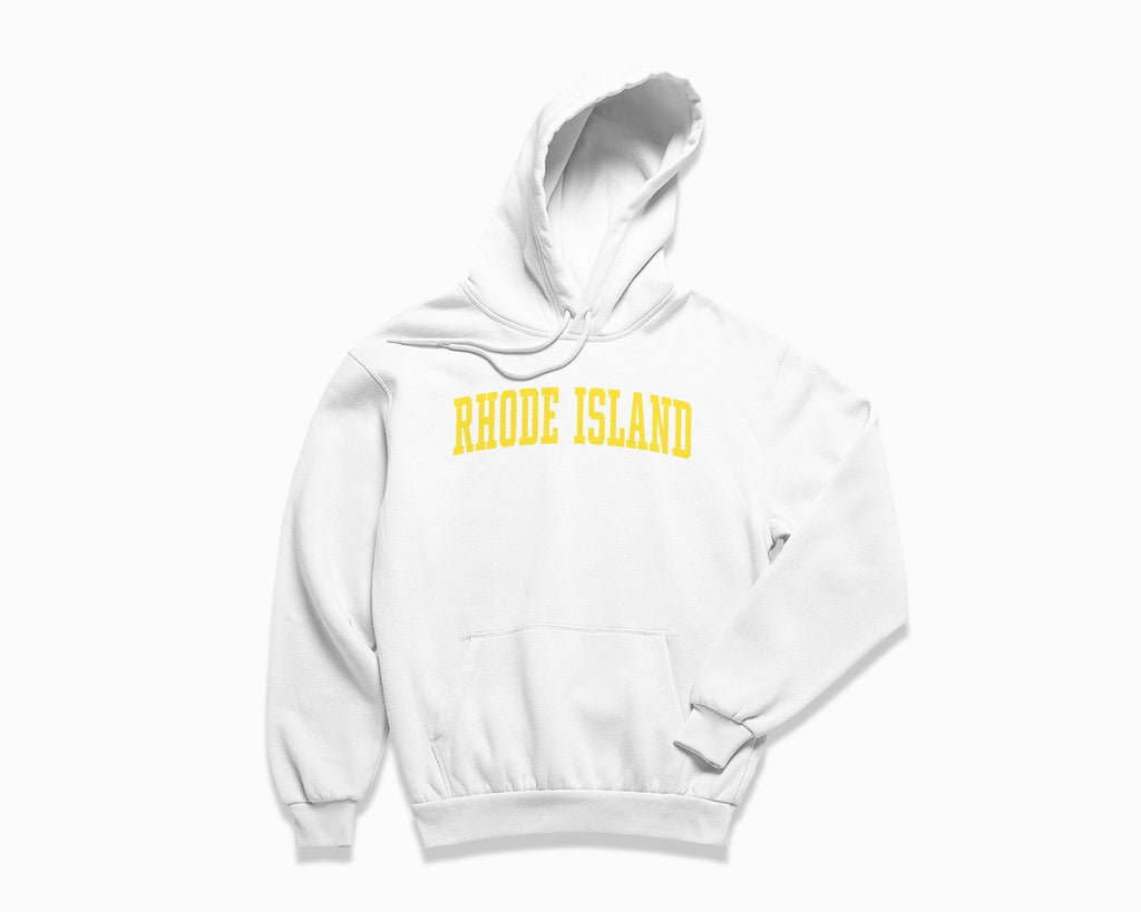 Rhode Island Hoodie - White/Yellow