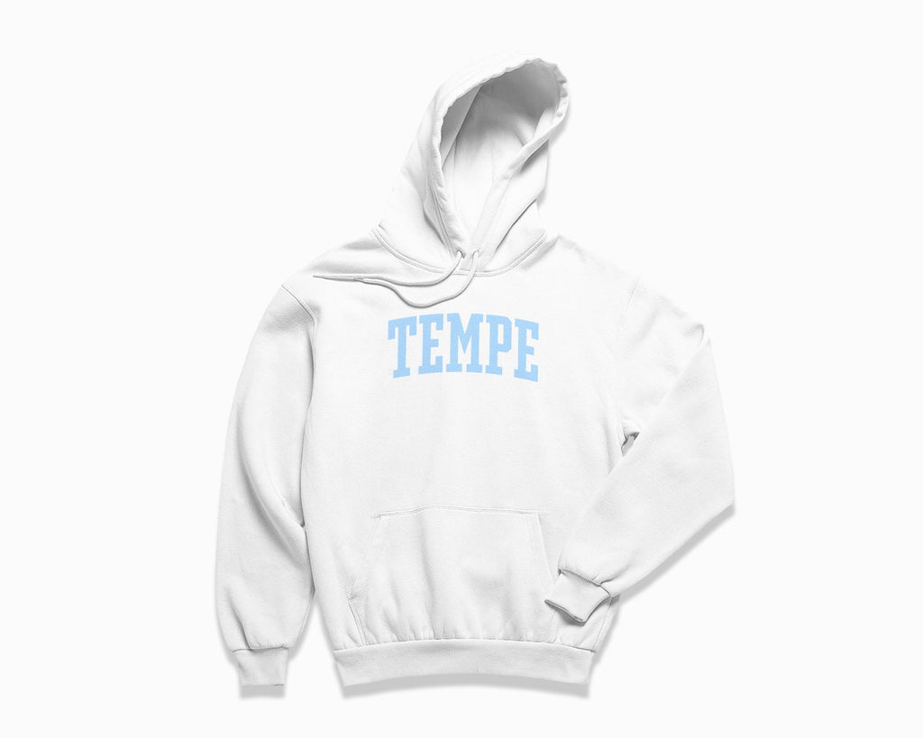 Tempe Hoodie - White/Light Blue