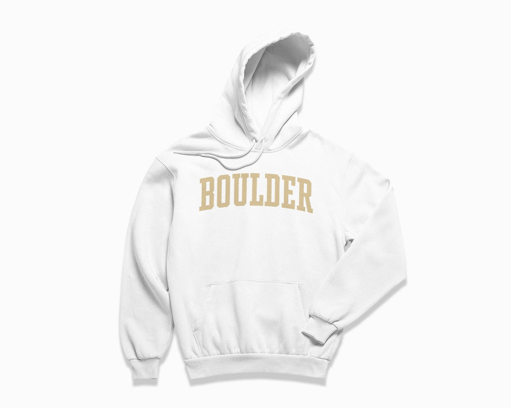 Boulder Hoodie - White/Tan