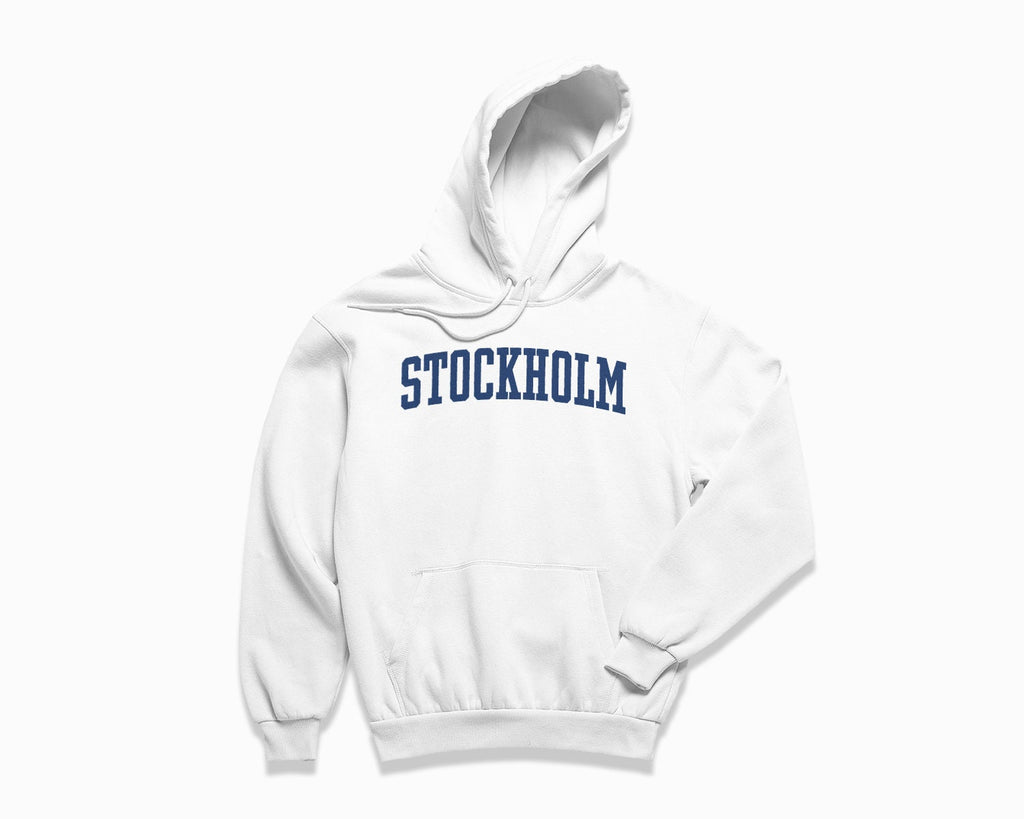 Stockholm Hoodie - White/Navy Blue