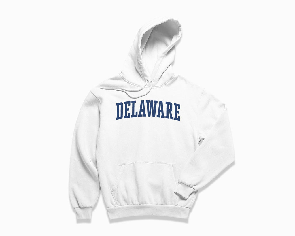 Delaware Hoodie - White/Navy Blue