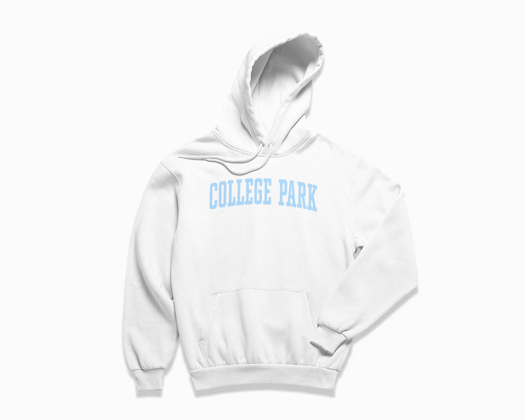 College Park Hoodie - White/Light Blue