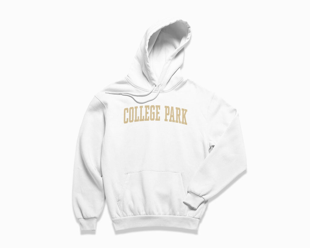 College Park Hoodie - White/Tan