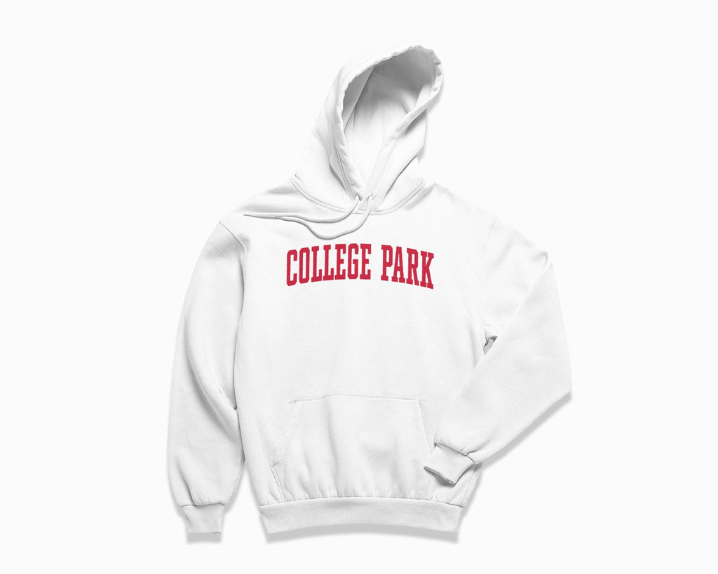 College Park Hoodie - White/Red