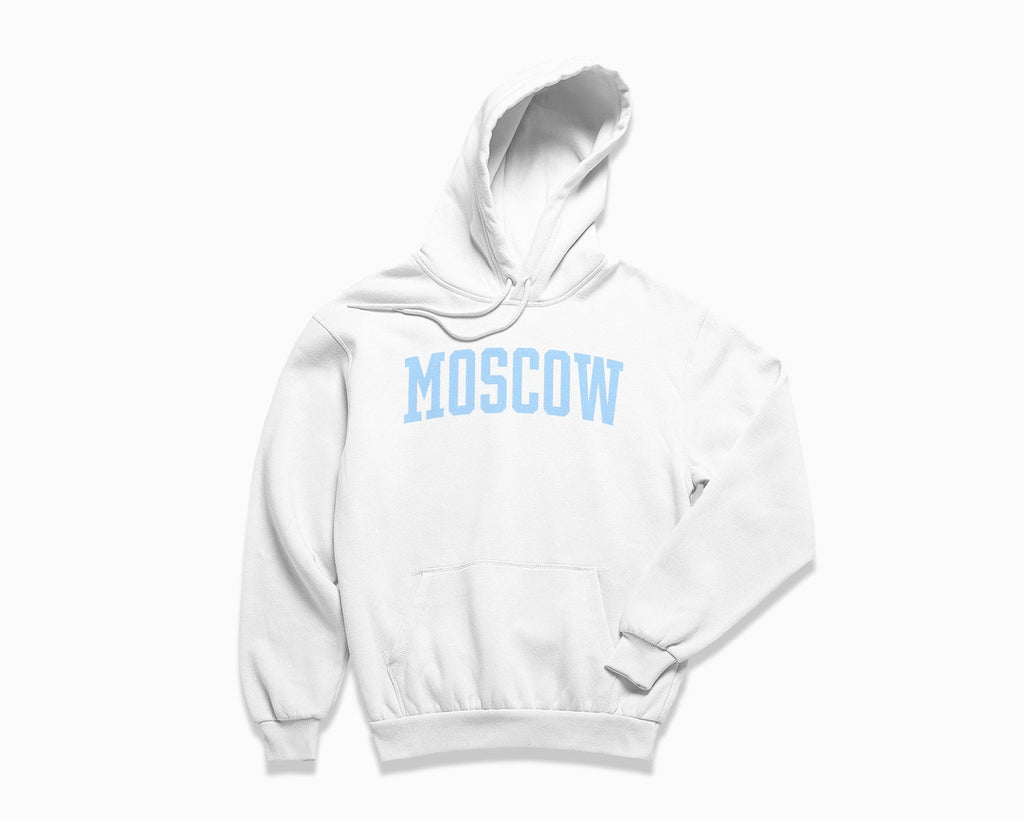 Moscow Hoodie - White/Light Blue