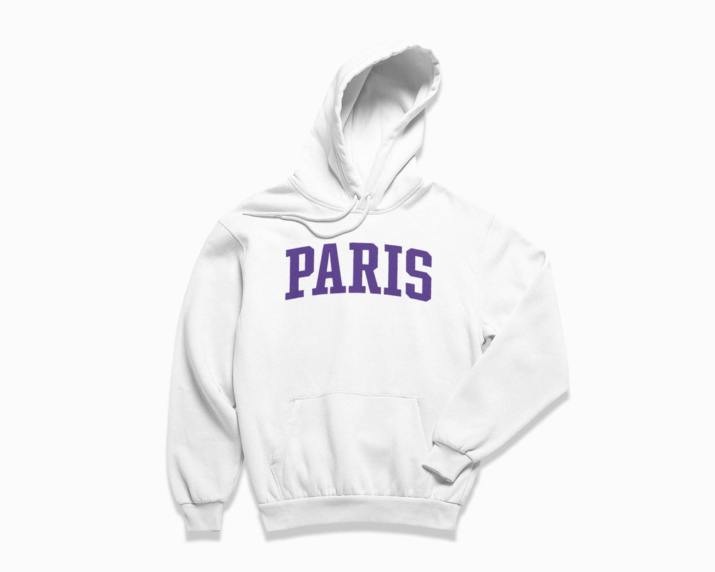 Paris Hoodie - White/Purple