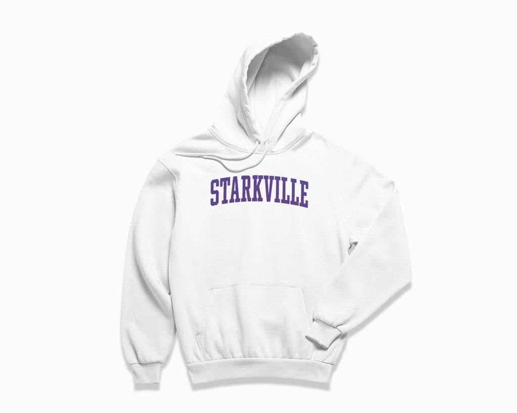 Starkville Hoodie - White/Purple