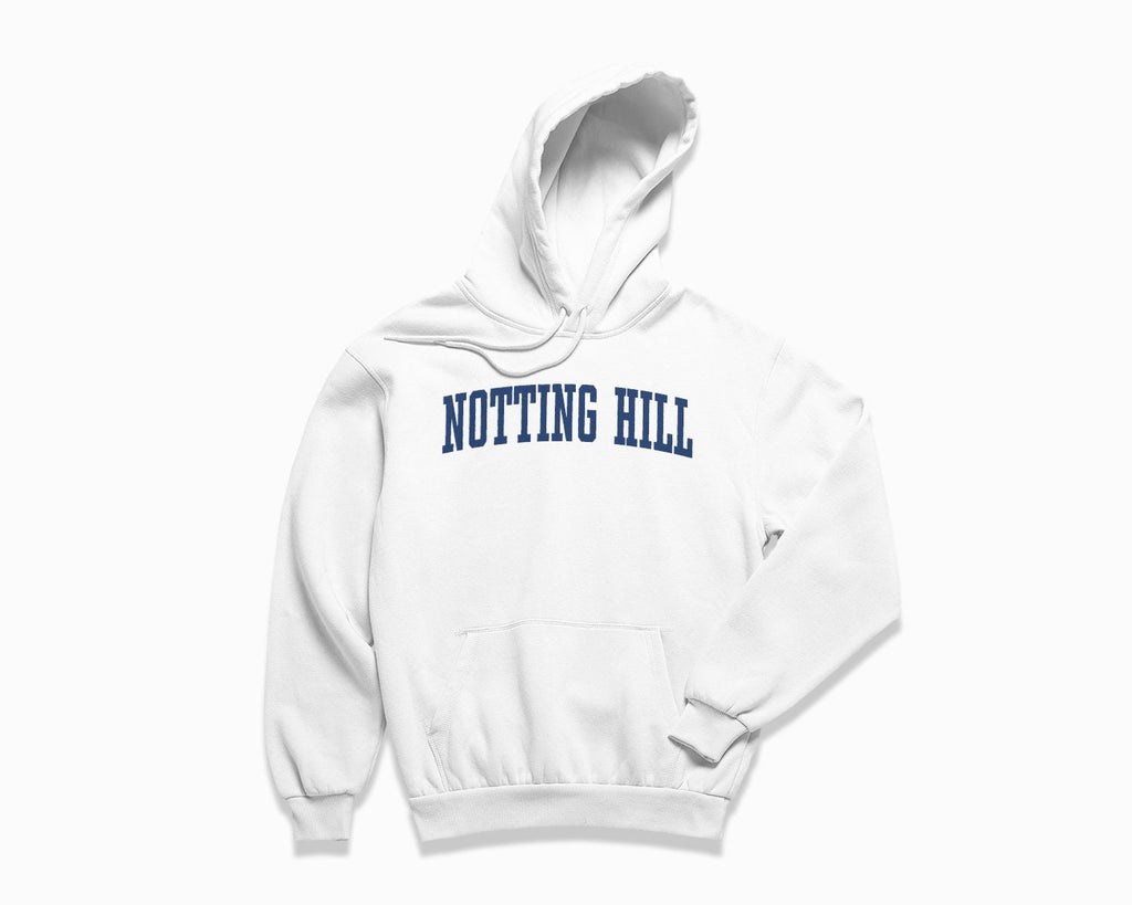 Notting Hill Hoodie - White/Navy Blue