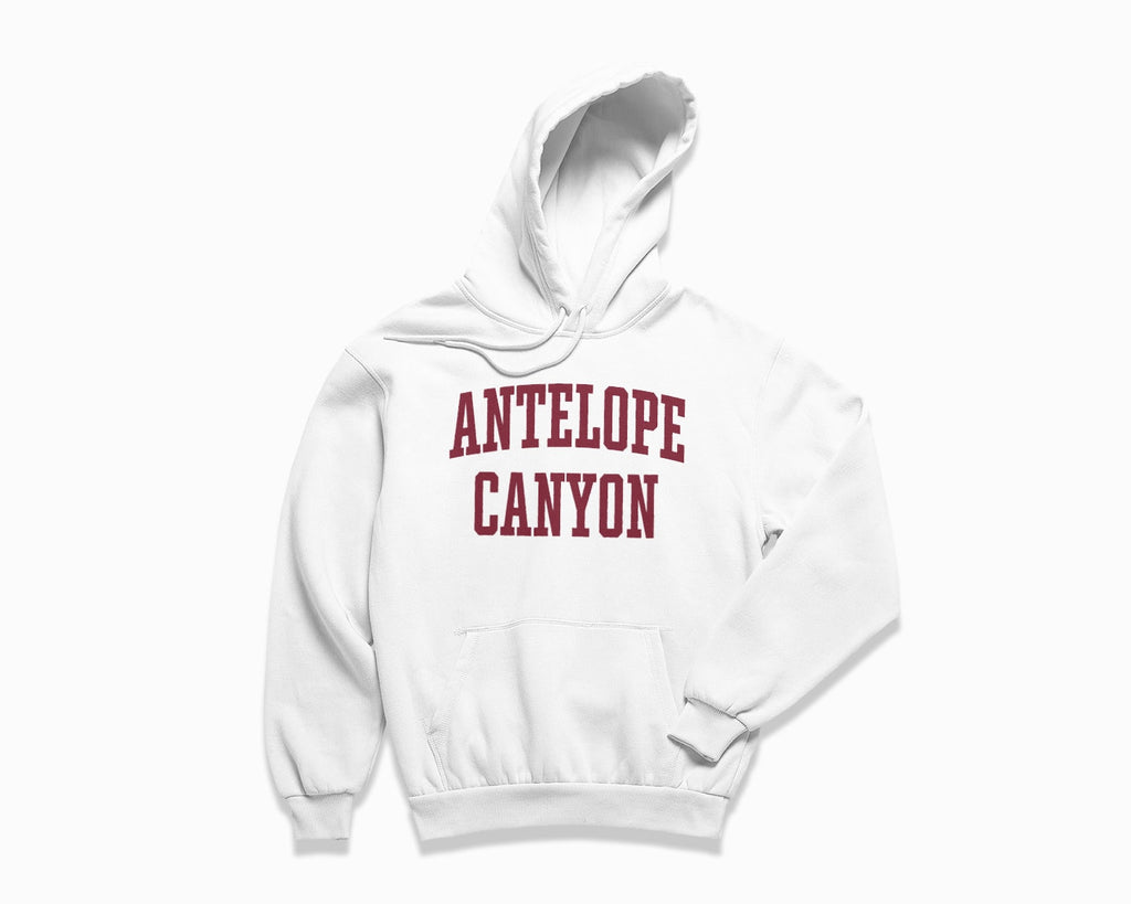 Antelope Canyon Hoodie - White/Maroon