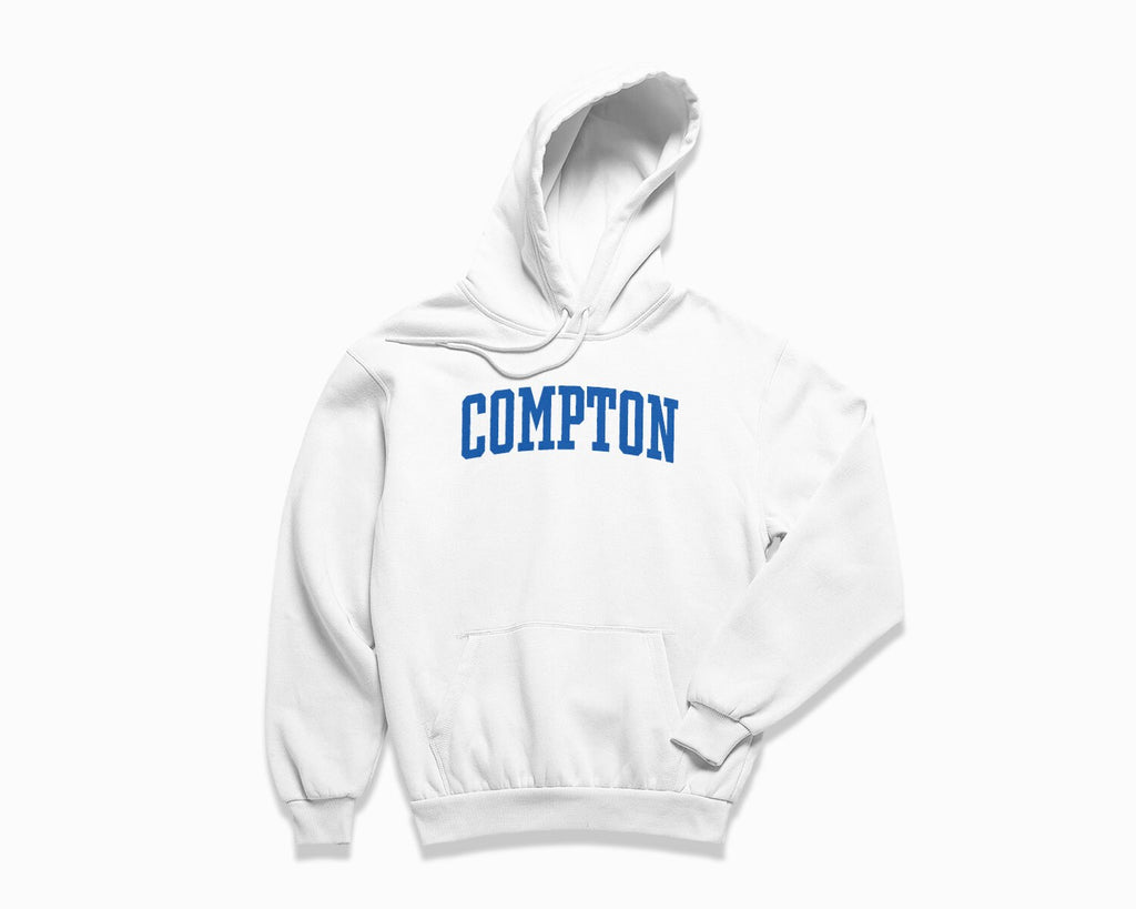 Compton Hoodie - White/Royal Blue