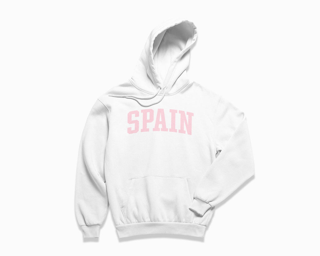 Spain Hoodie - White/Light Pink